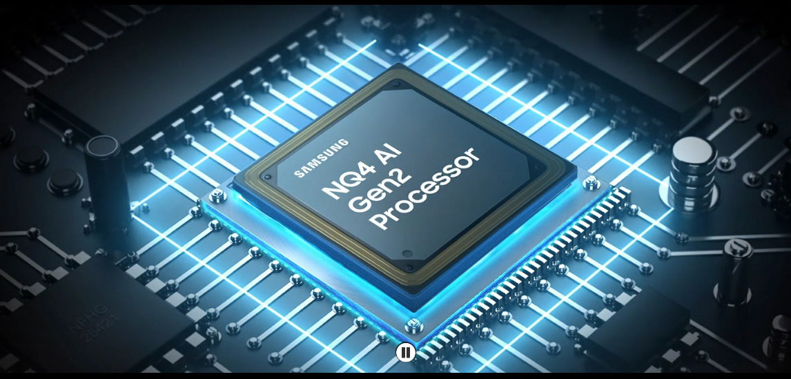 پردازنده تصویر NQ4 AI Gen2 Processor در تلویزیون سامسونگ مدل 98QN90D