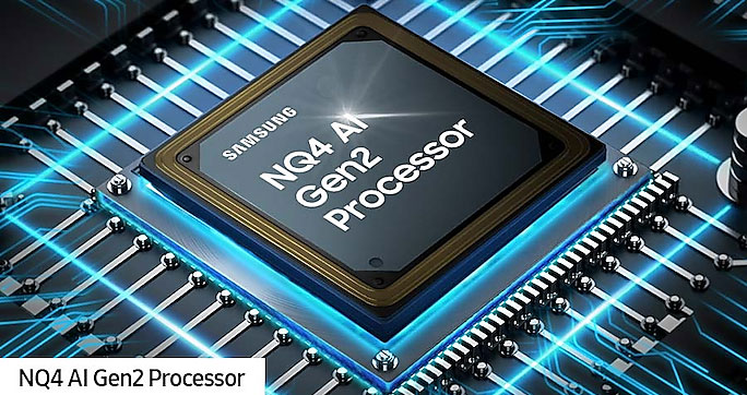 پردازنده تصویر NQ4 AI Gen2 Processor در تلویزیون سامسونگ مدل 75QN95D